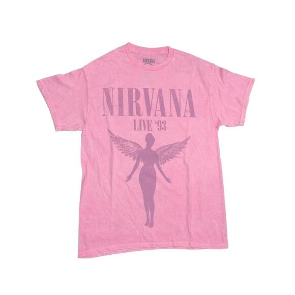 Nirvana Live In Utero Rock Band T-shirt Concert Tour 93 100% Cotton Size Medium - Picture 1 of 3